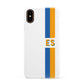 Personalised Striped Apple iPhone XS 3D Snap Case