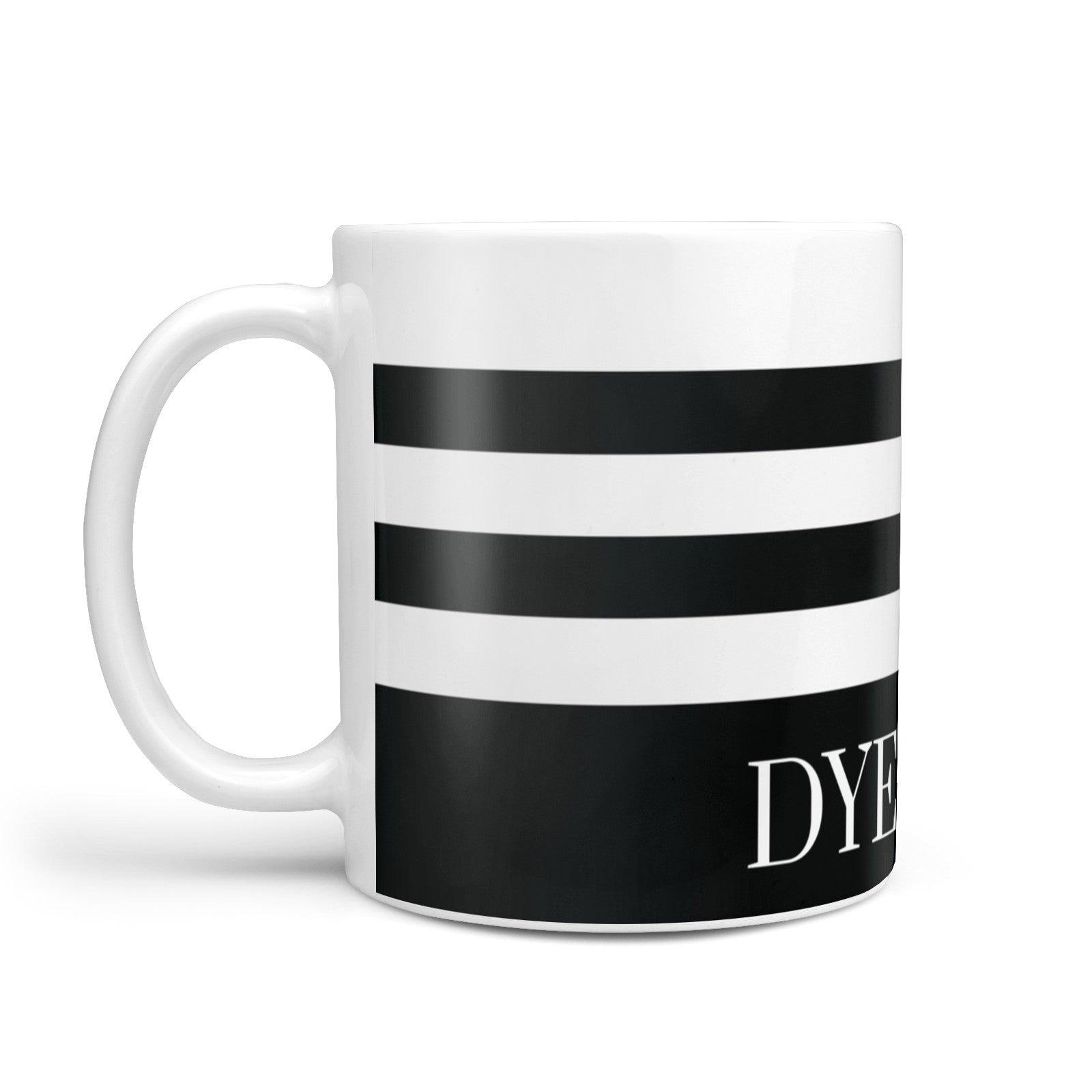 Personalised Striped Name 10oz Mug Alternative Image 1