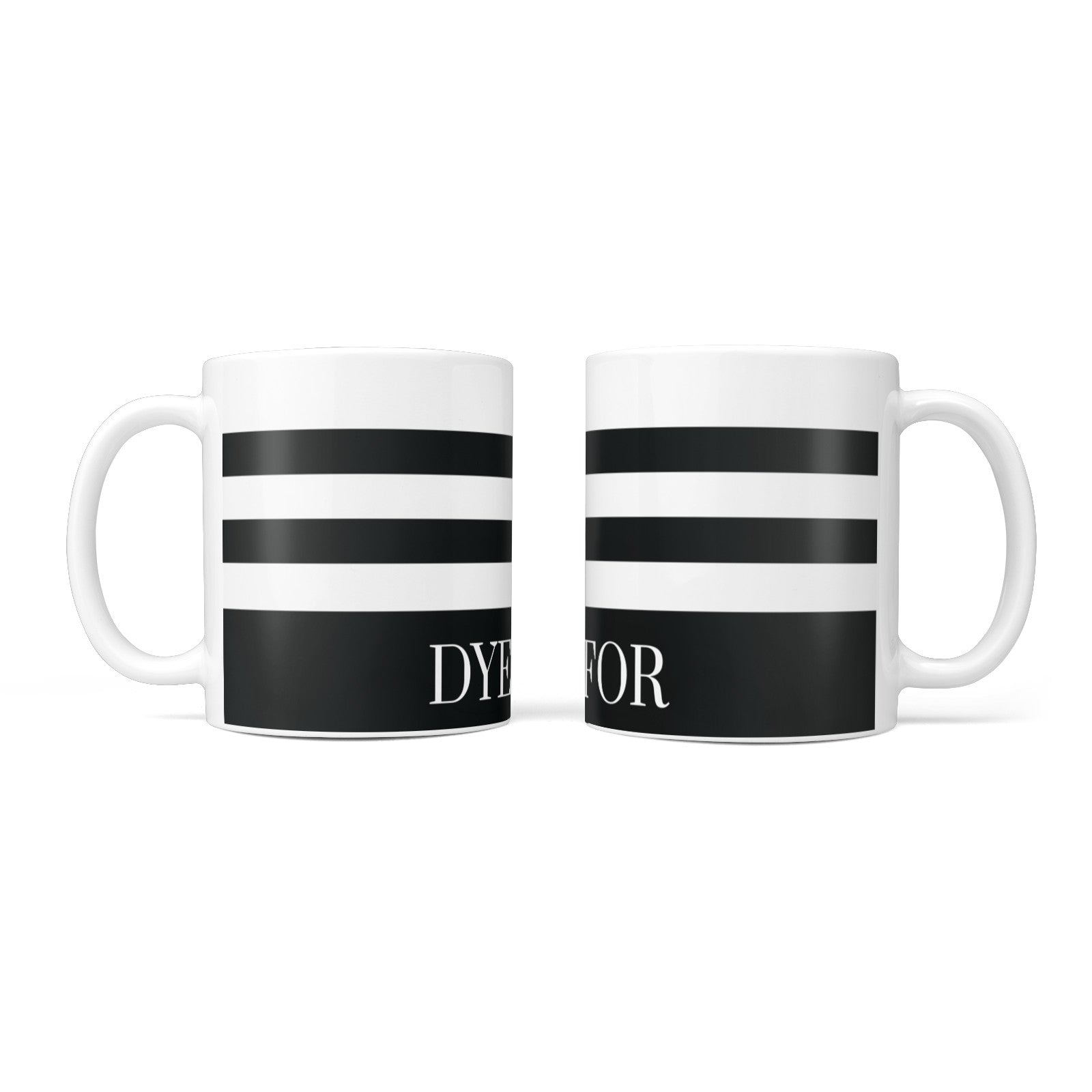Personalised Striped Name 10oz Mug Alternative Image 3