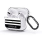 Personalised Striped Name AirPods Glitter Case 3rd Gen Side Image