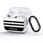 Personalised Striped Name AirPods Pro Glitter Case Side Image