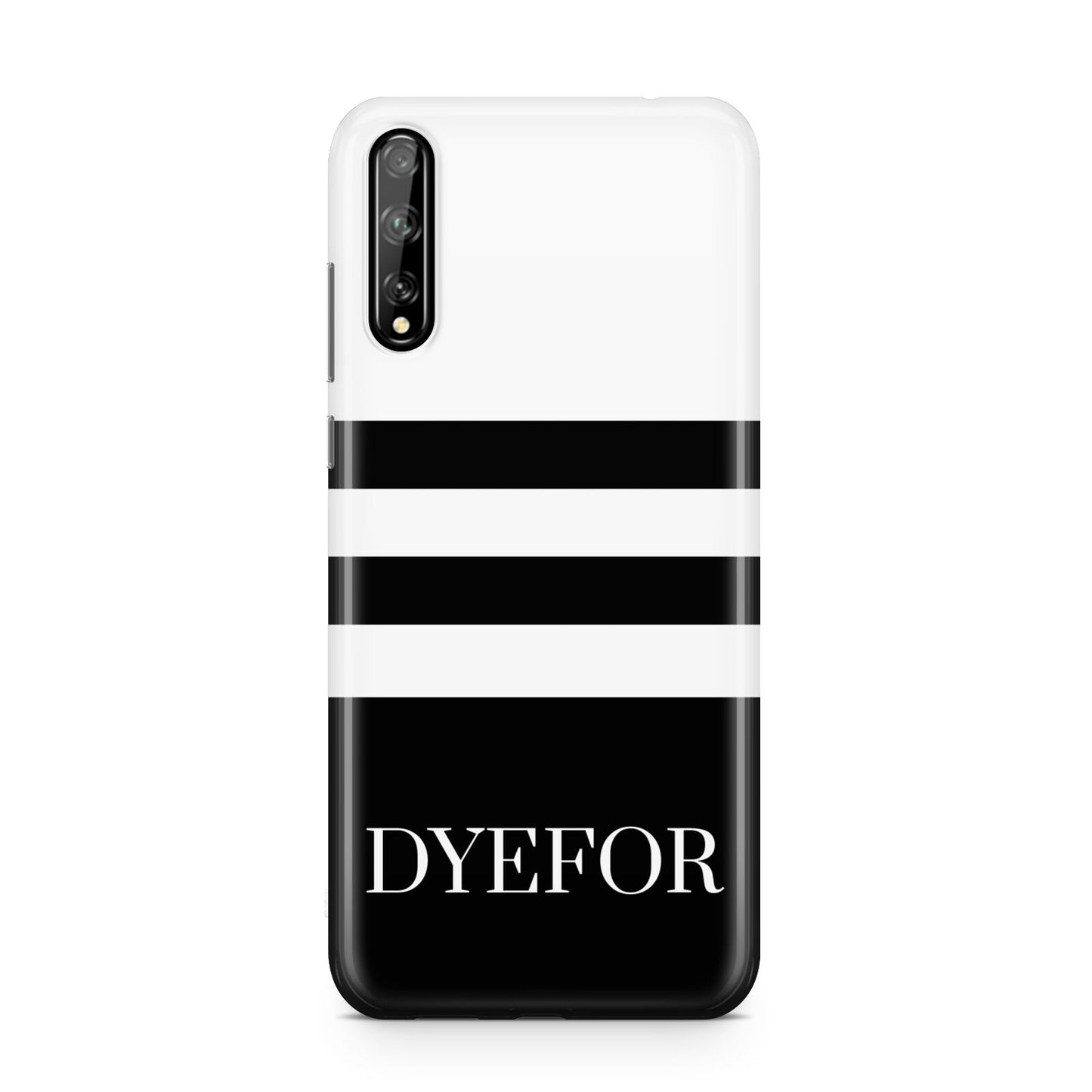 Personalised Striped Name Huawei Enjoy 10s Phone Case