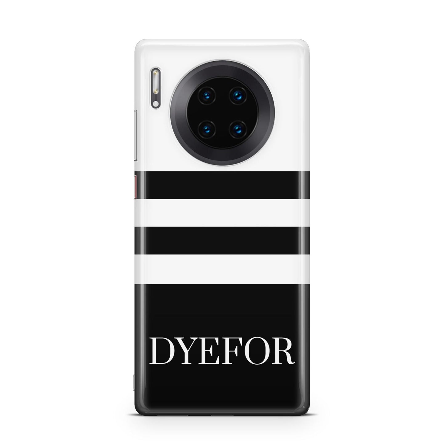 Personalised Striped Name Huawei Mate 30 Pro Phone Case