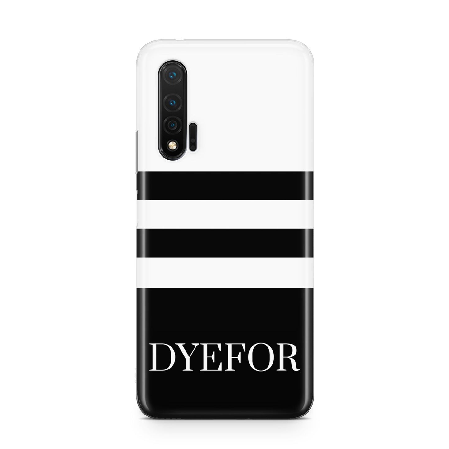 Personalised Striped Name Huawei Nova 6 Phone Case