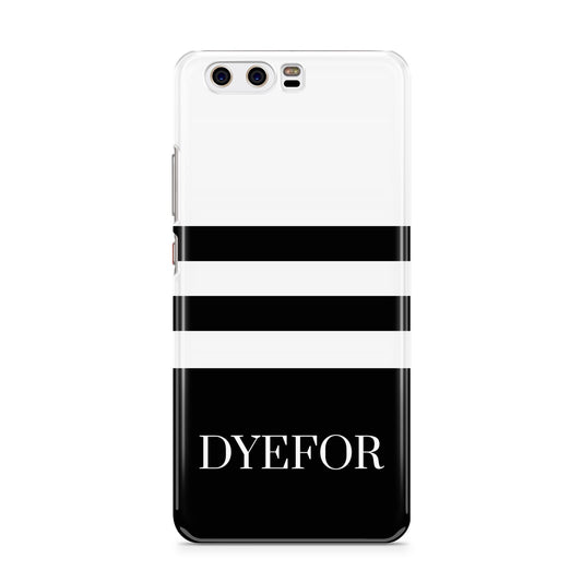 Personalised Striped Name Huawei P10 Phone Case