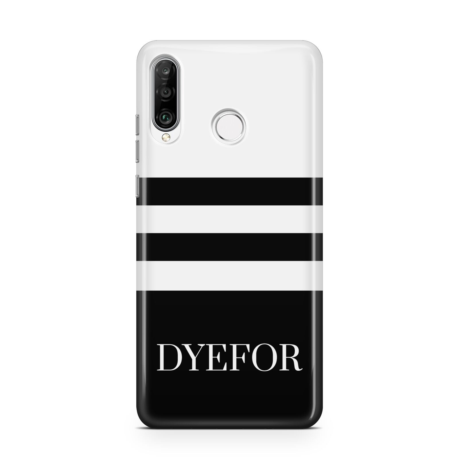 Personalised Striped Name Huawei P30 Lite Phone Case