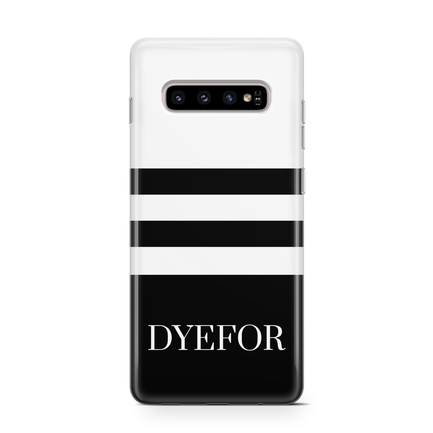 Personalised Striped Name Protective Samsung Galaxy Case