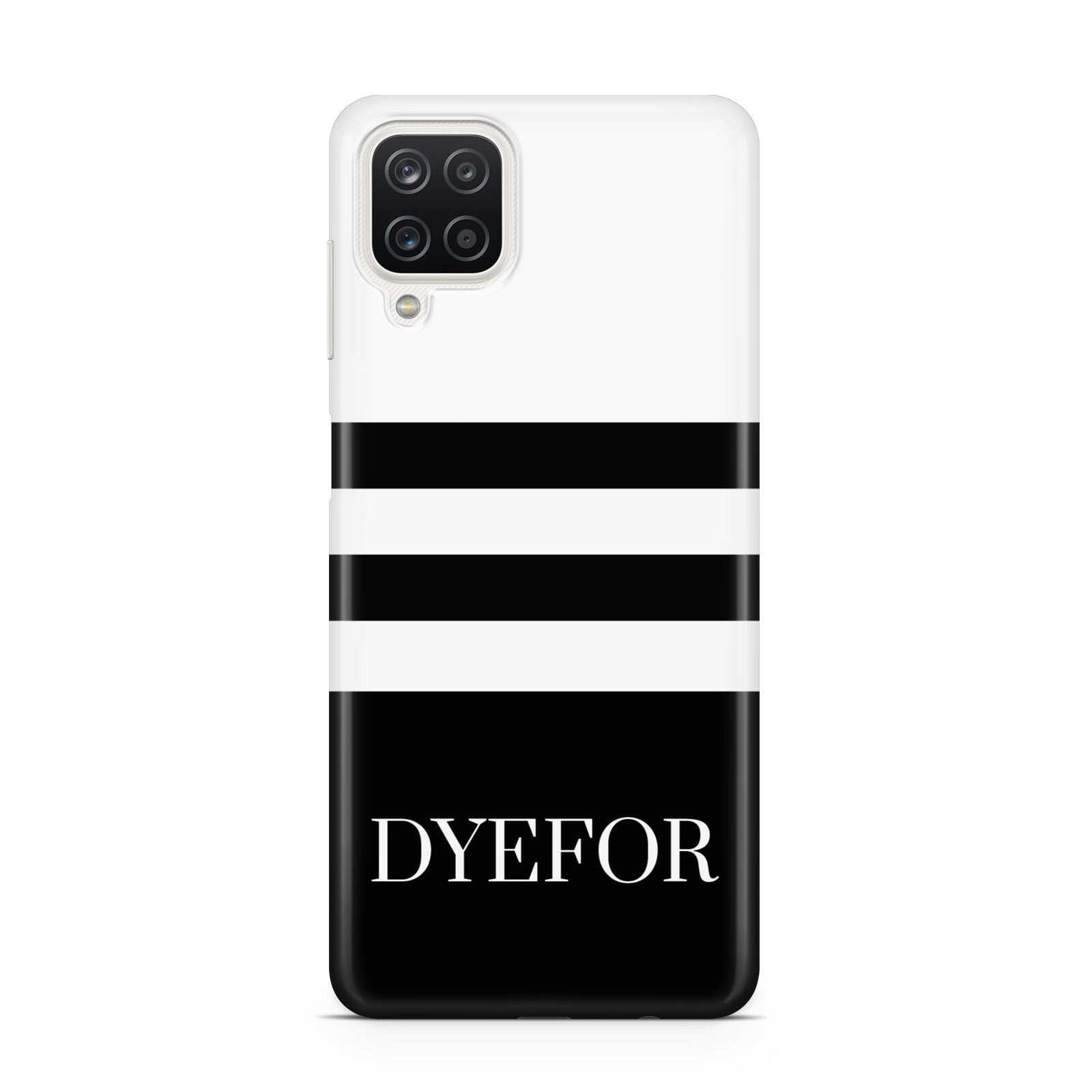 Personalised Striped Name Samsung A12 Case
