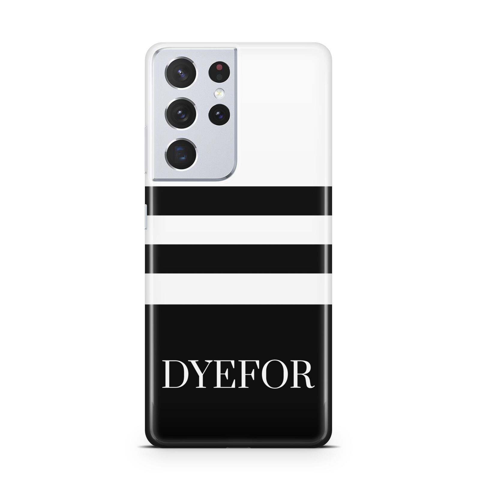 Personalised Striped Name Samsung S21 Ultra Case