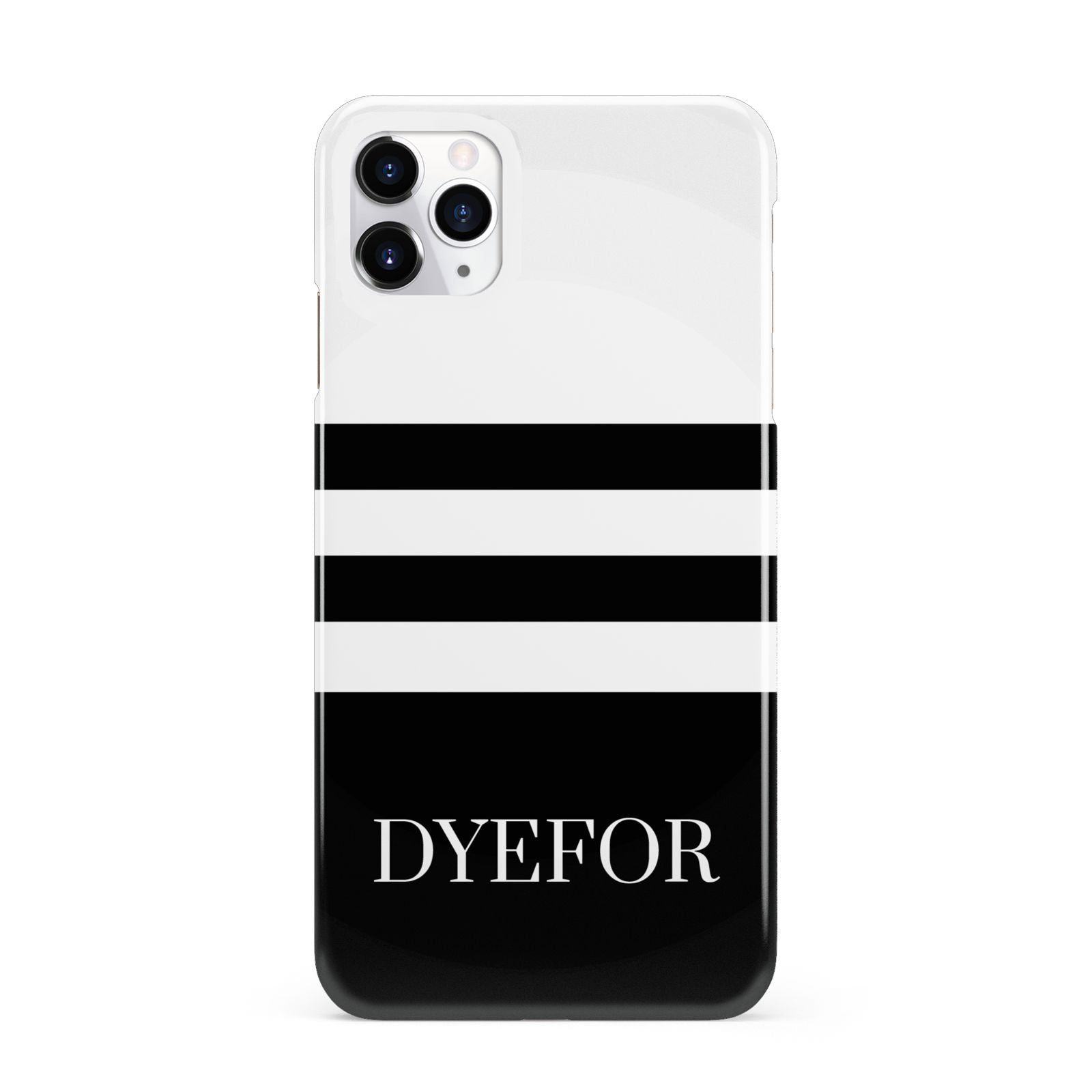 Personalised Striped Name iPhone 11 Pro Max 3D Snap Case