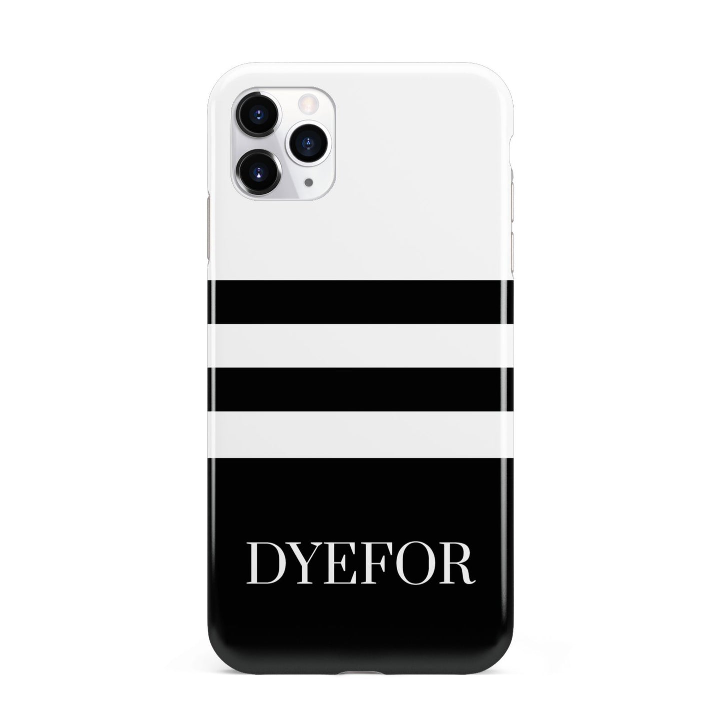 Personalised Striped Name iPhone 11 Pro Max 3D Tough Case