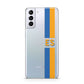 Personalised Striped Samsung S21 Plus Phone Case