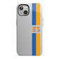 Personalised Striped iPhone 13 Full Wrap 3D Tough Case