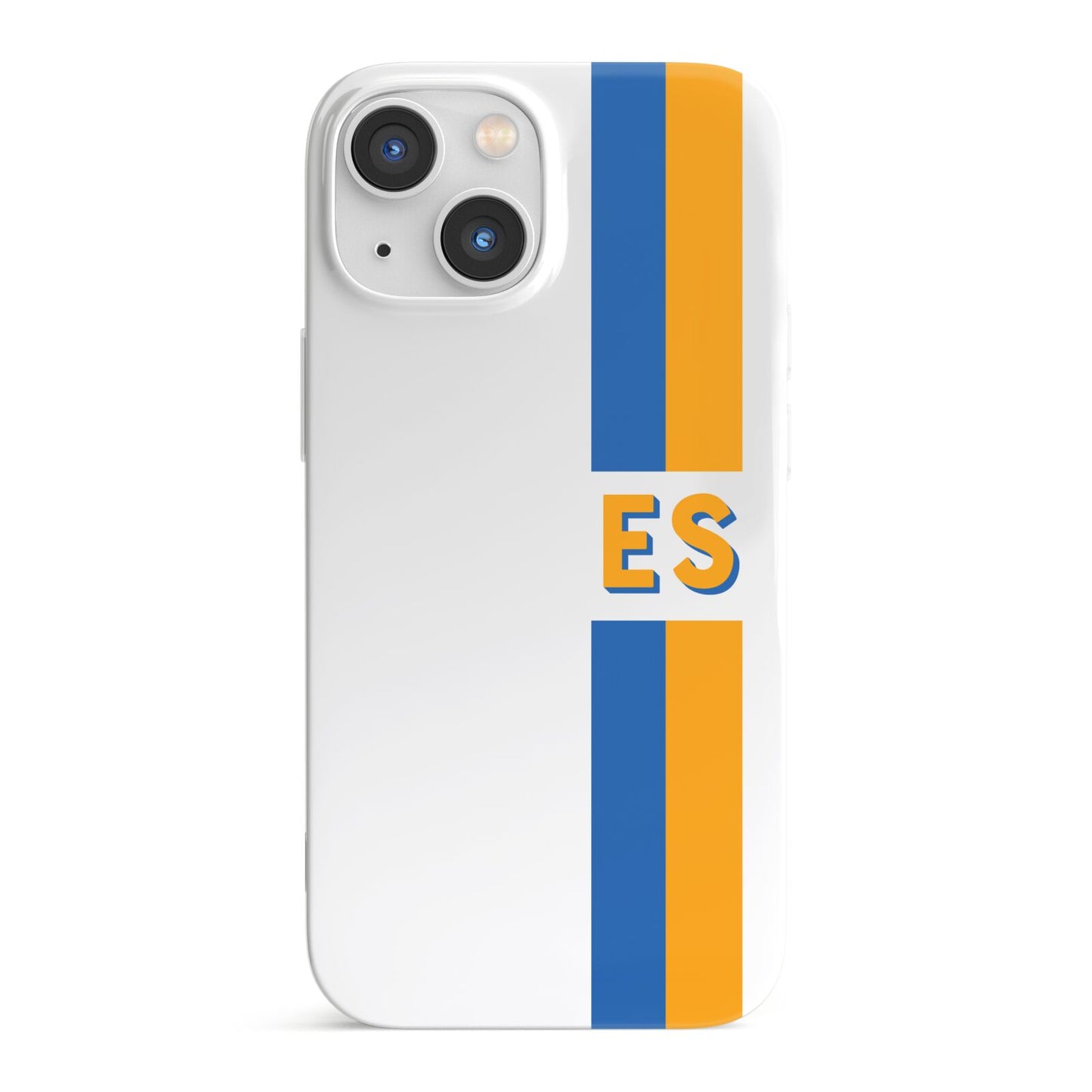 Personalised Striped iPhone 13 Mini Full Wrap 3D Snap Case