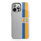 Personalised Striped iPhone 13 Pro Max Full Wrap 3D Tough Case