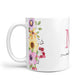 Personalised Summer Flowers 10oz Mug Alternative Image 1