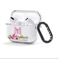 Personalised Summer Flowers AirPods Clear Case 3rd Gen Side Image