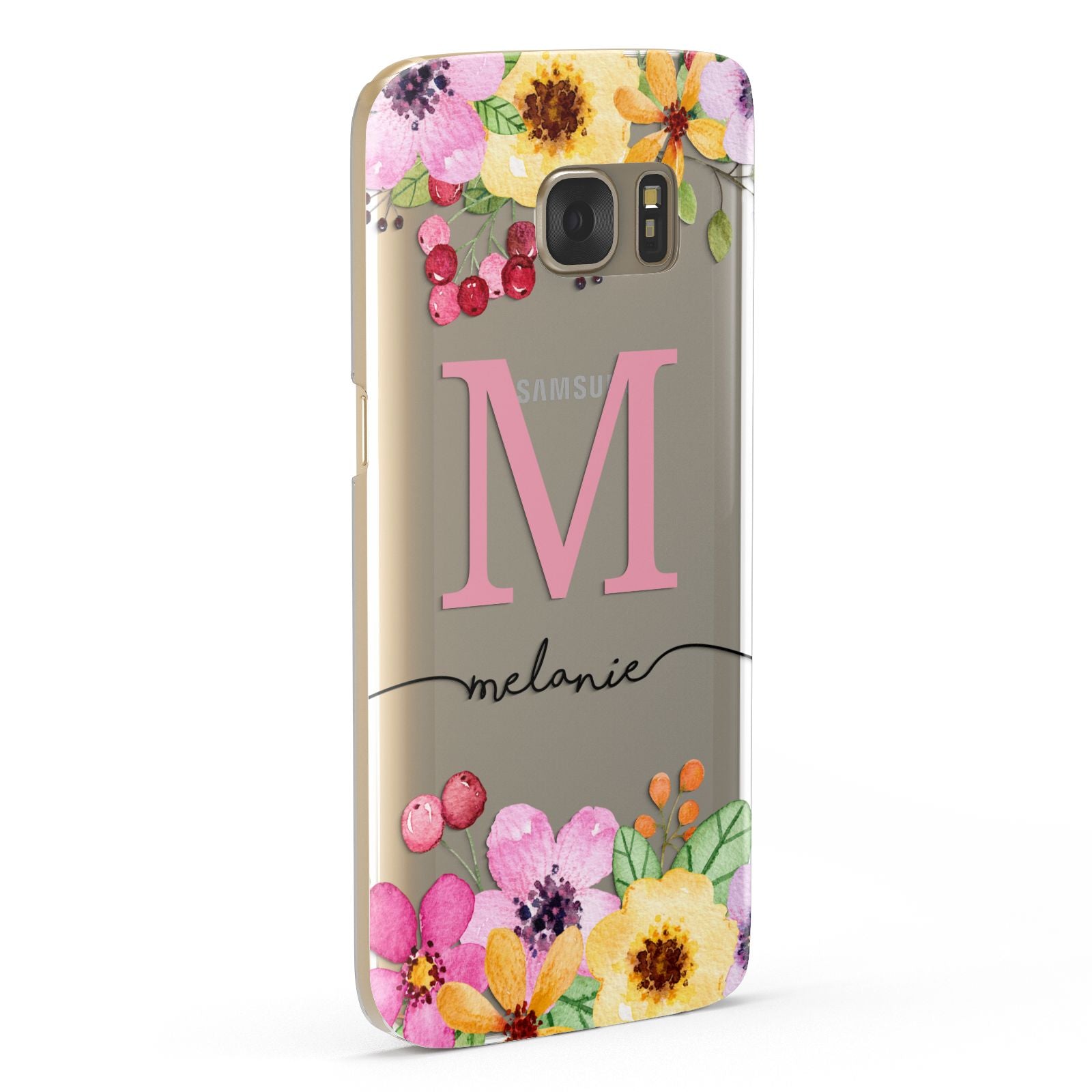 Personalised Summer Flowers Samsung Galaxy Case Fourty Five Degrees
