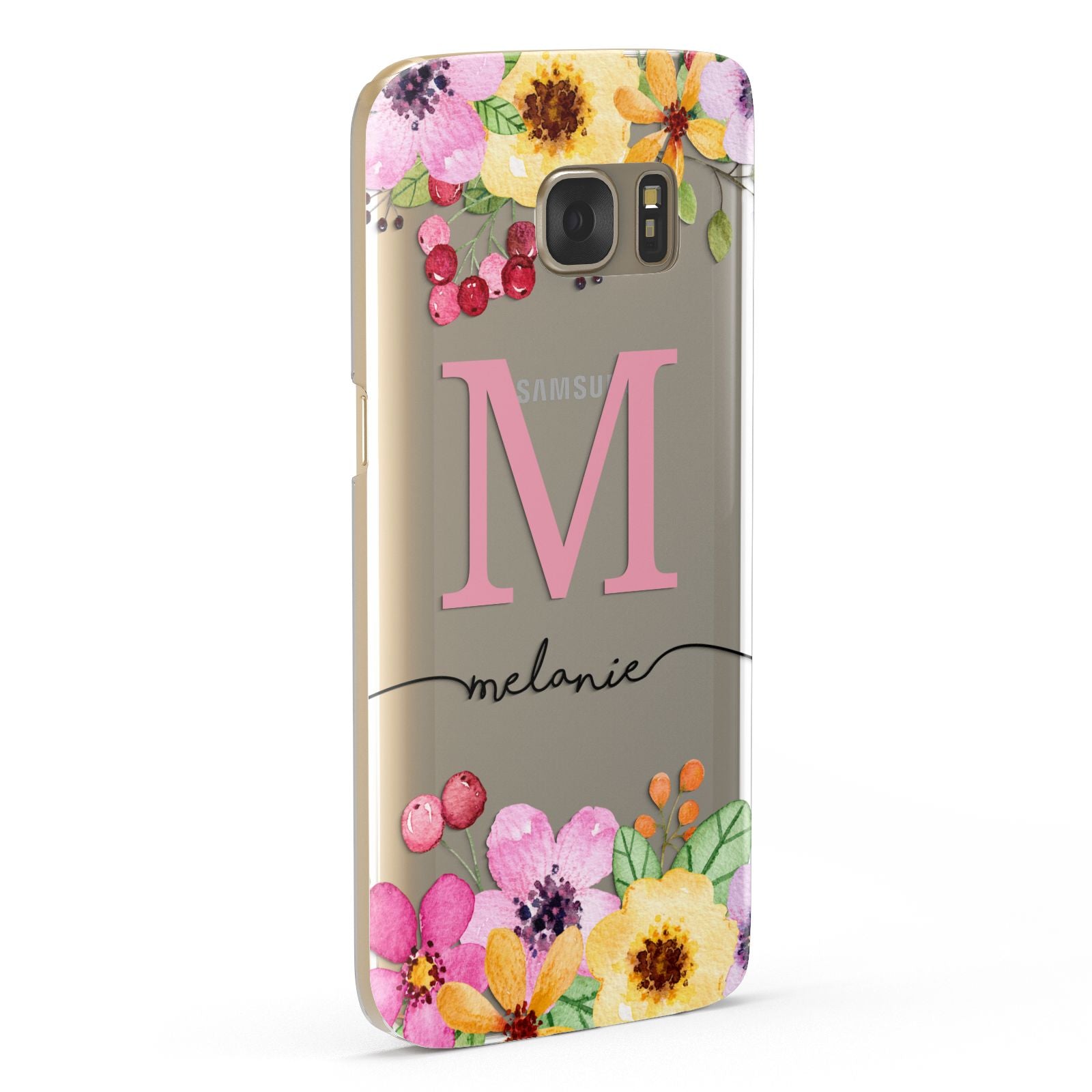 Personalised Summer Flowers Samsung Galaxy Case Fourty Five Degrees