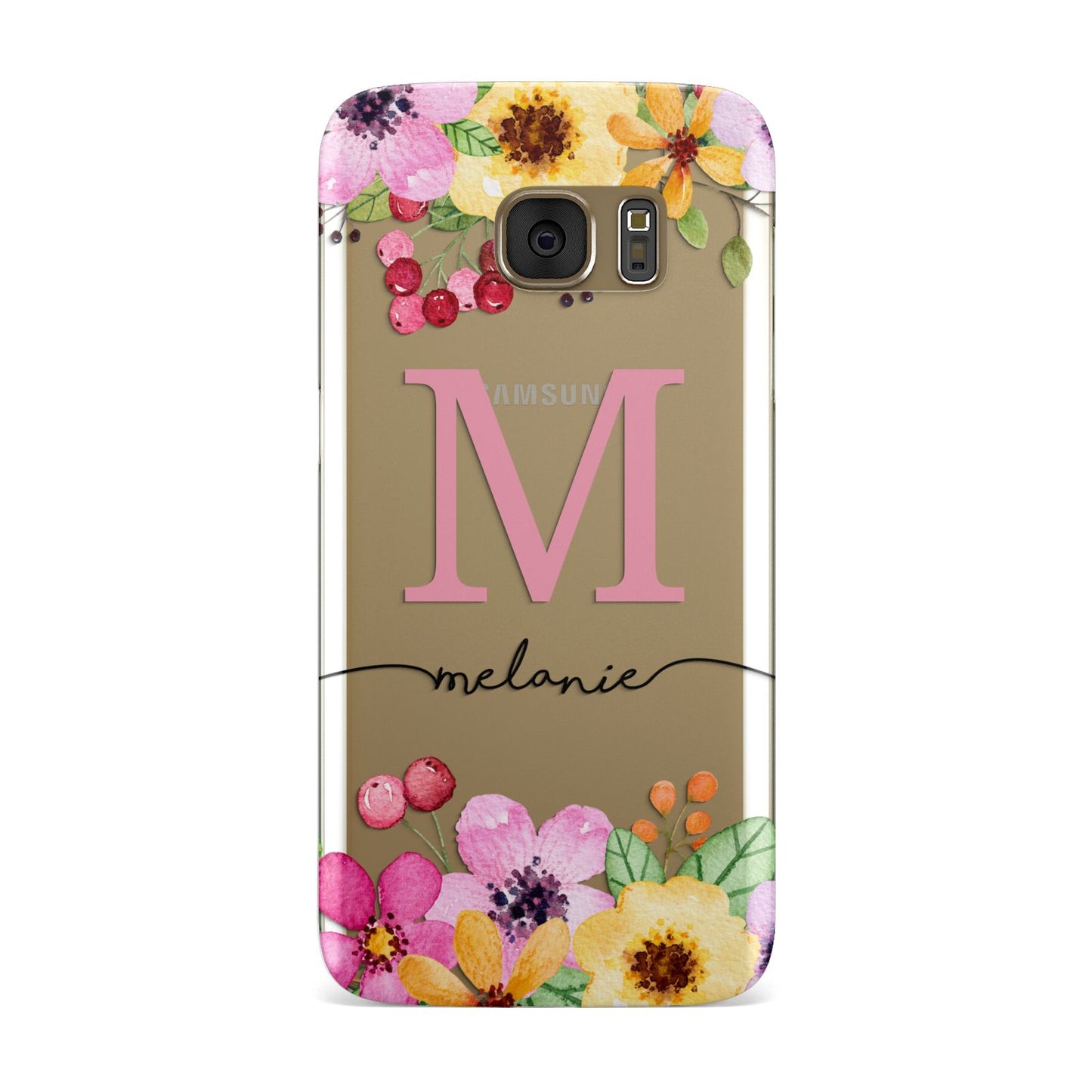 Personalised Summer Flowers Samsung Galaxy Case