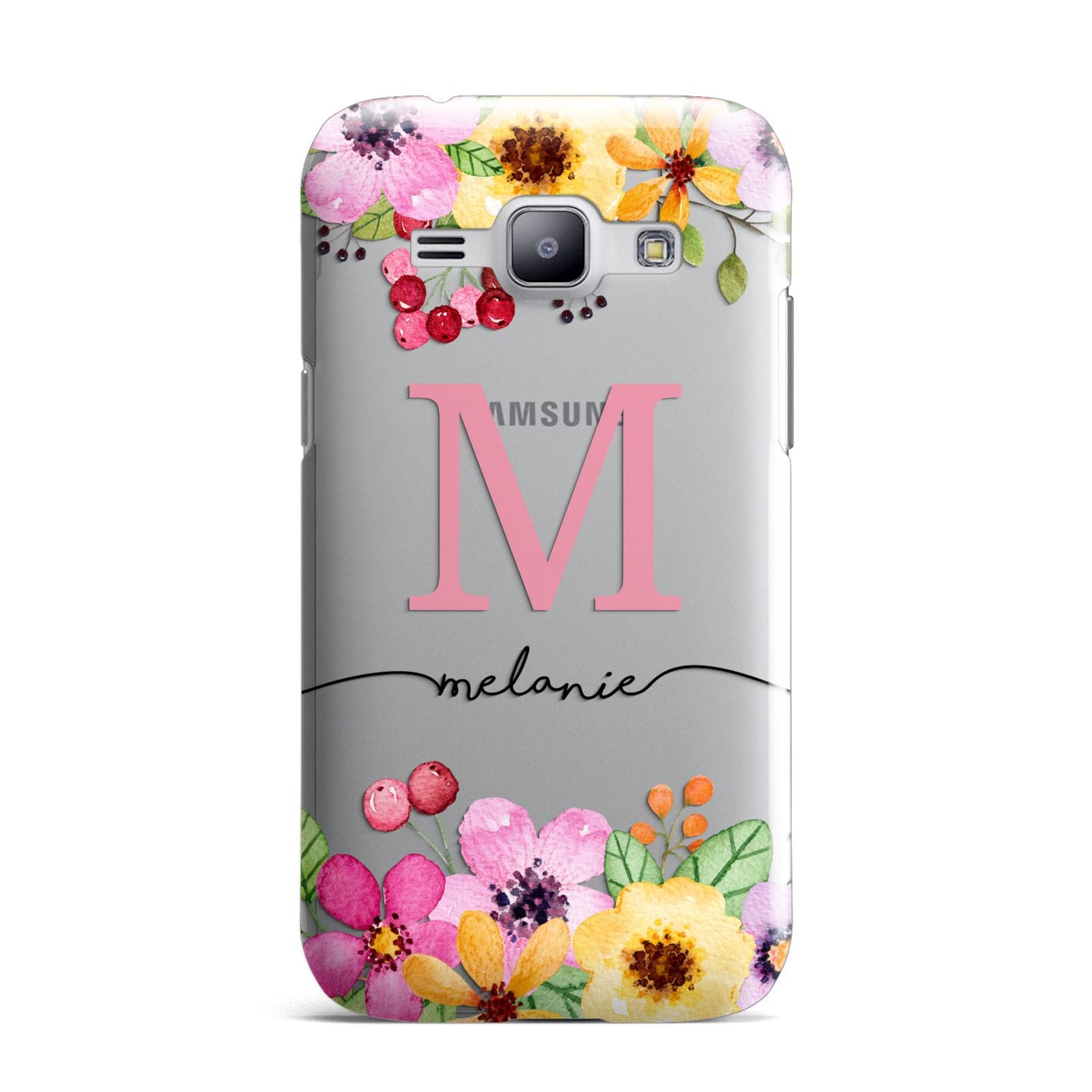 Personalised Summer Flowers Samsung Galaxy J1 2015 Case