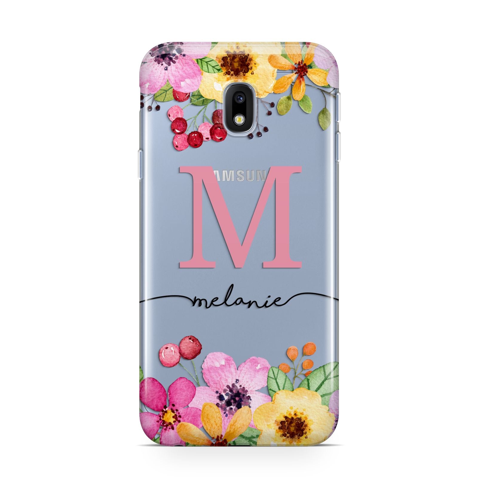 Personalised Summer Flowers Samsung Galaxy J3 2017 Case