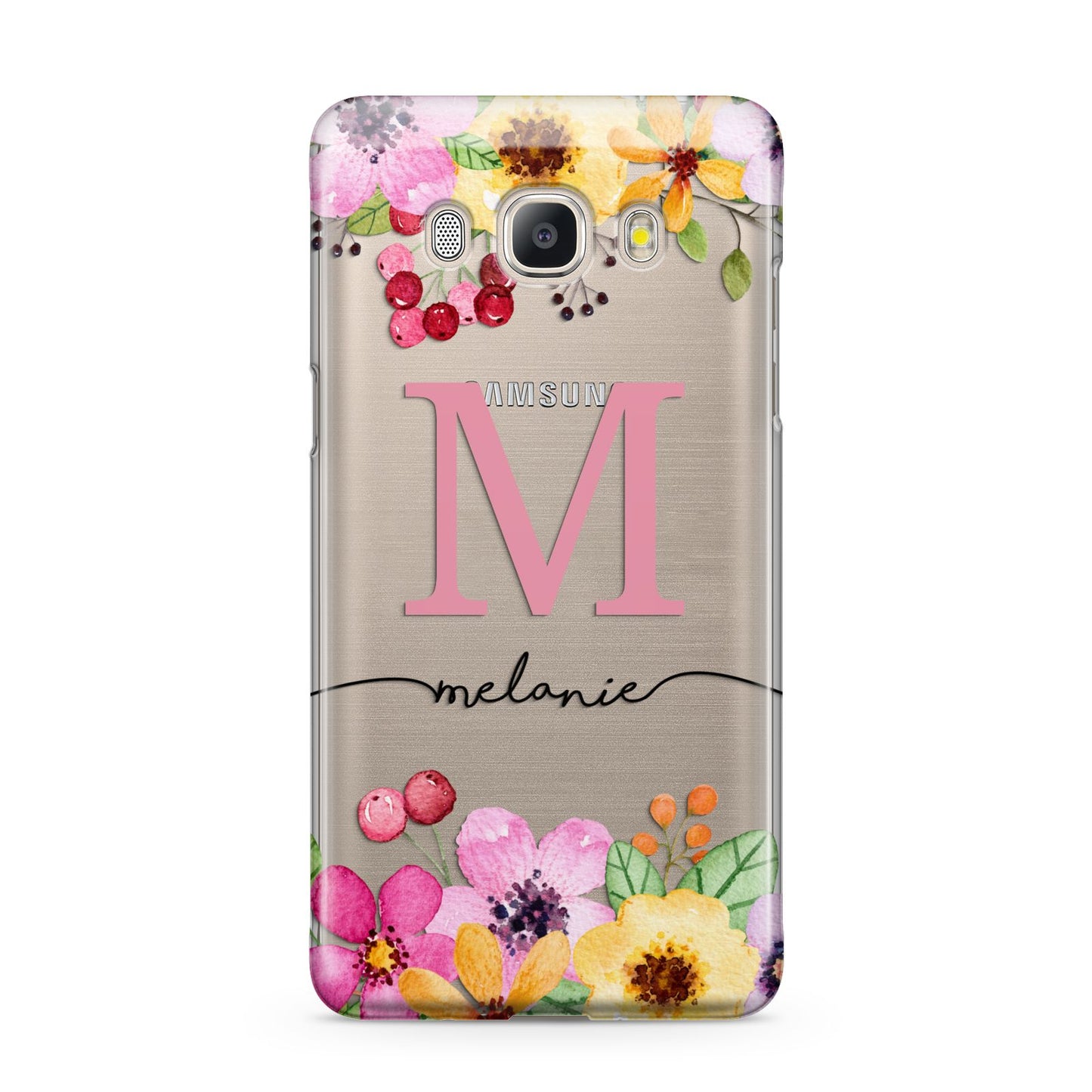 Personalised Summer Flowers Samsung Galaxy J5 2016 Case