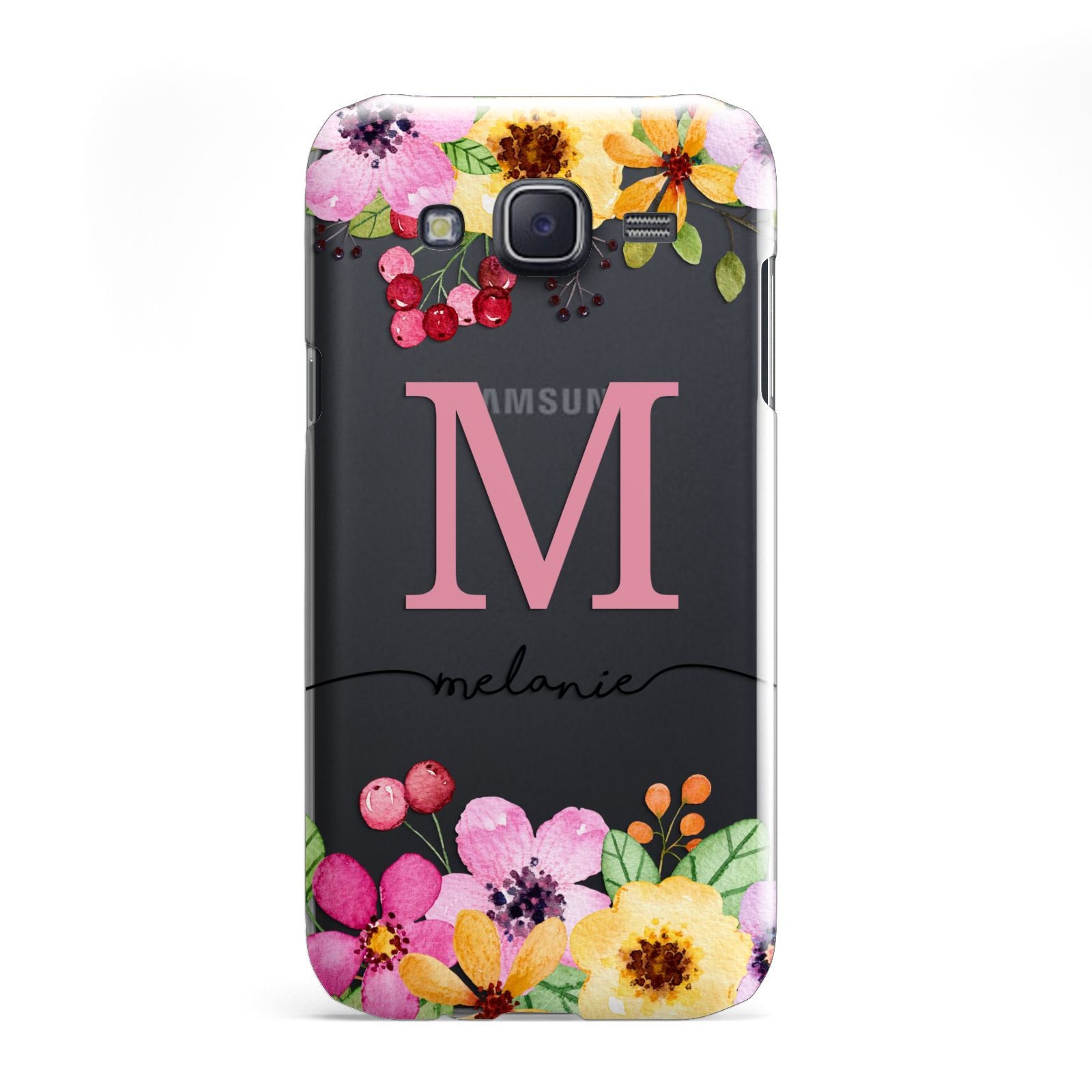 Personalised Summer Flowers Samsung Galaxy J5 Case