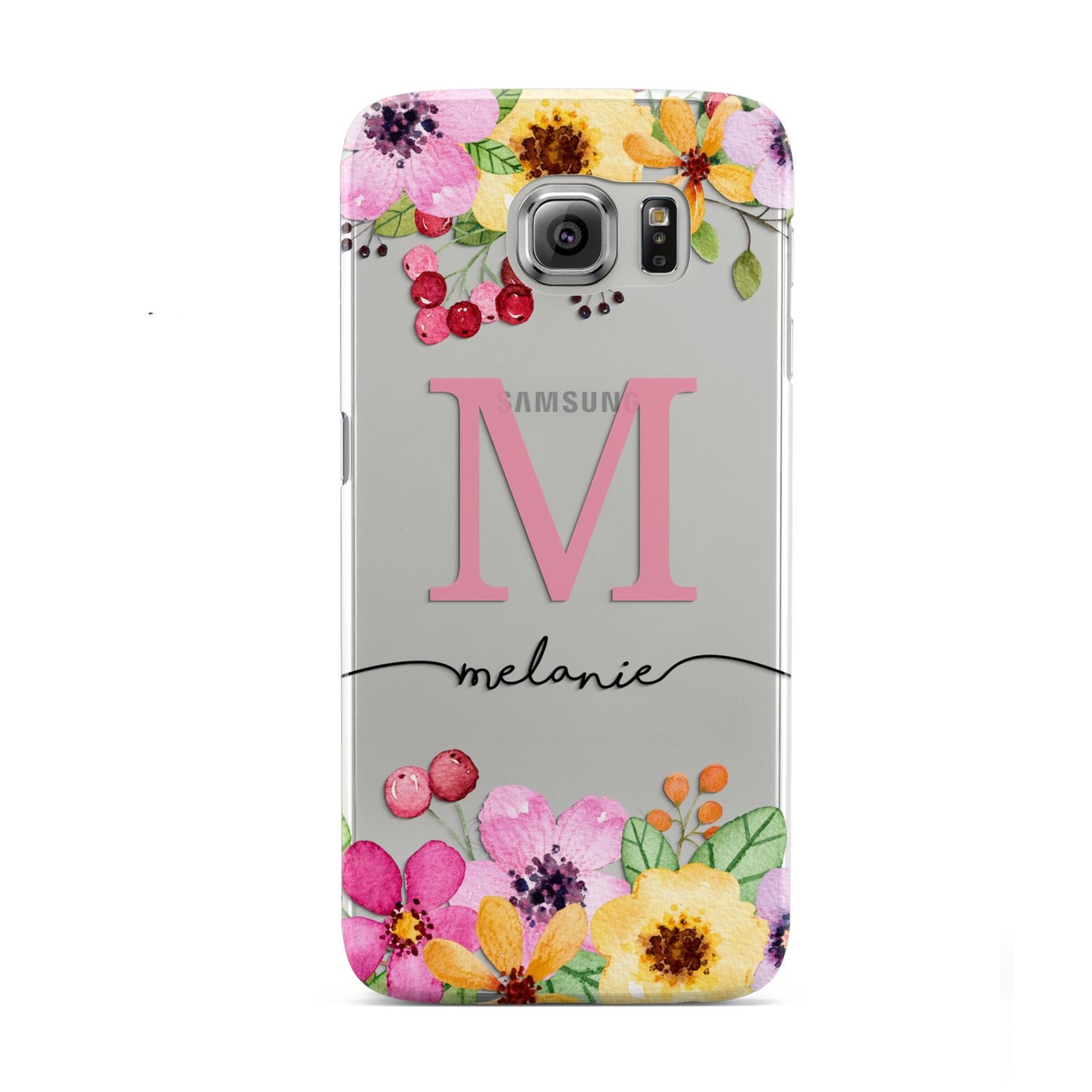 Personalised Summer Flowers Samsung Galaxy S6 Case