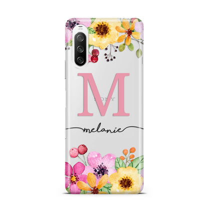 Personalised Summer Flowers Sony Xperia 10 III Case