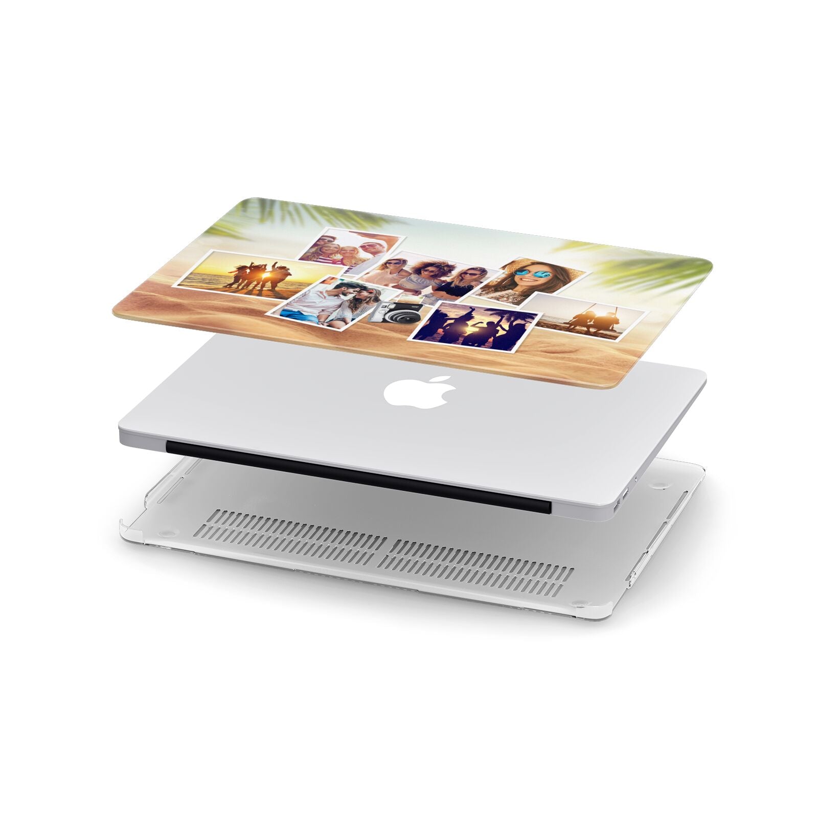 Personalised Summer Holiday Photos Apple MacBook Case in Detail