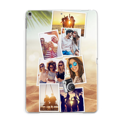 Personalised Summer Holiday Photos Apple iPad Silver Case