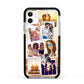 Personalised Summer Holiday Photos Apple iPhone 11 in White with Black Impact Case