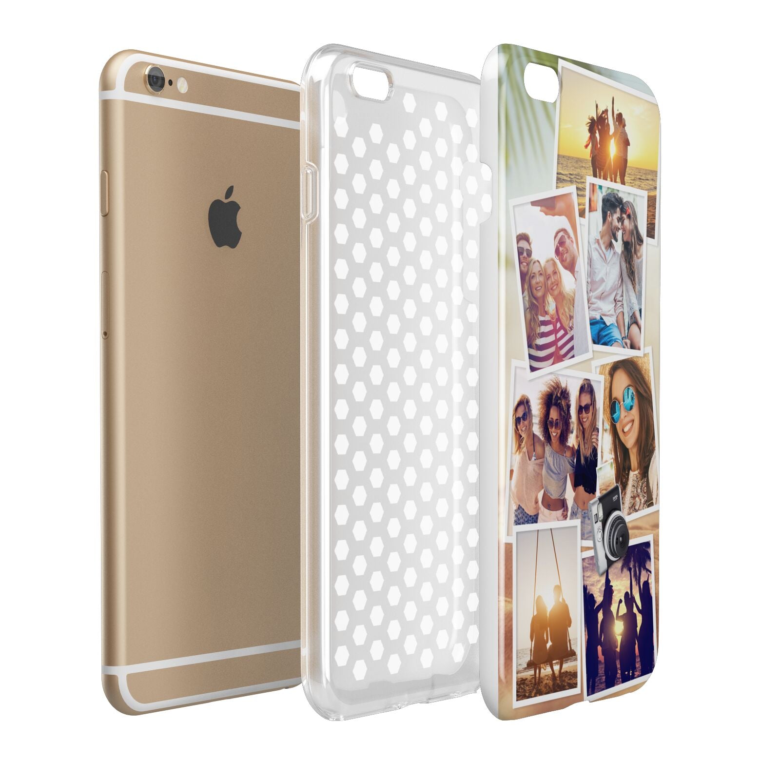 Personalised Summer Holiday Photos Apple iPhone 6 Plus 3D Tough Case Expand Detail Image