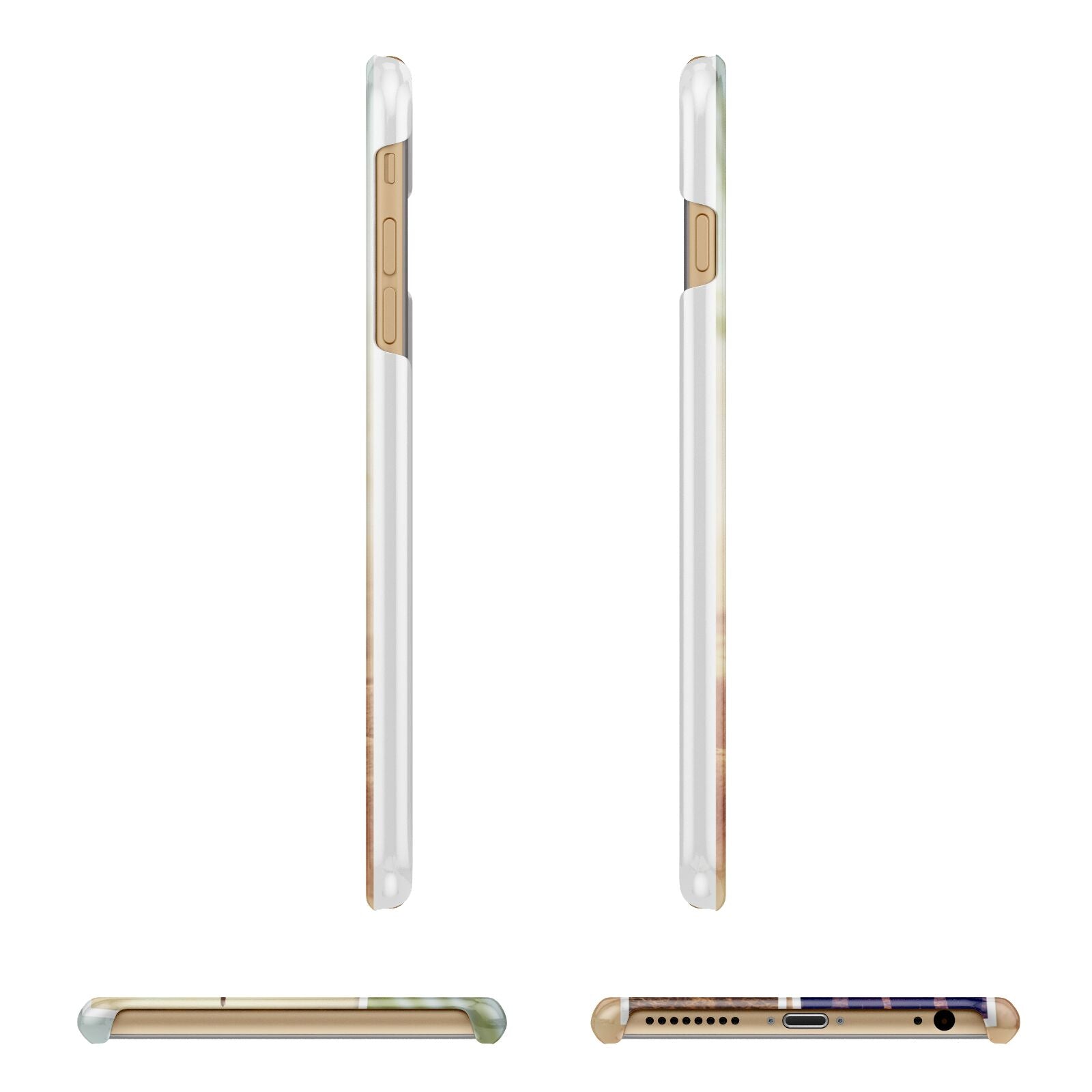 Personalised Summer Holiday Photos Apple iPhone 6 Plus 3D Wrap Snap Case Angled Images