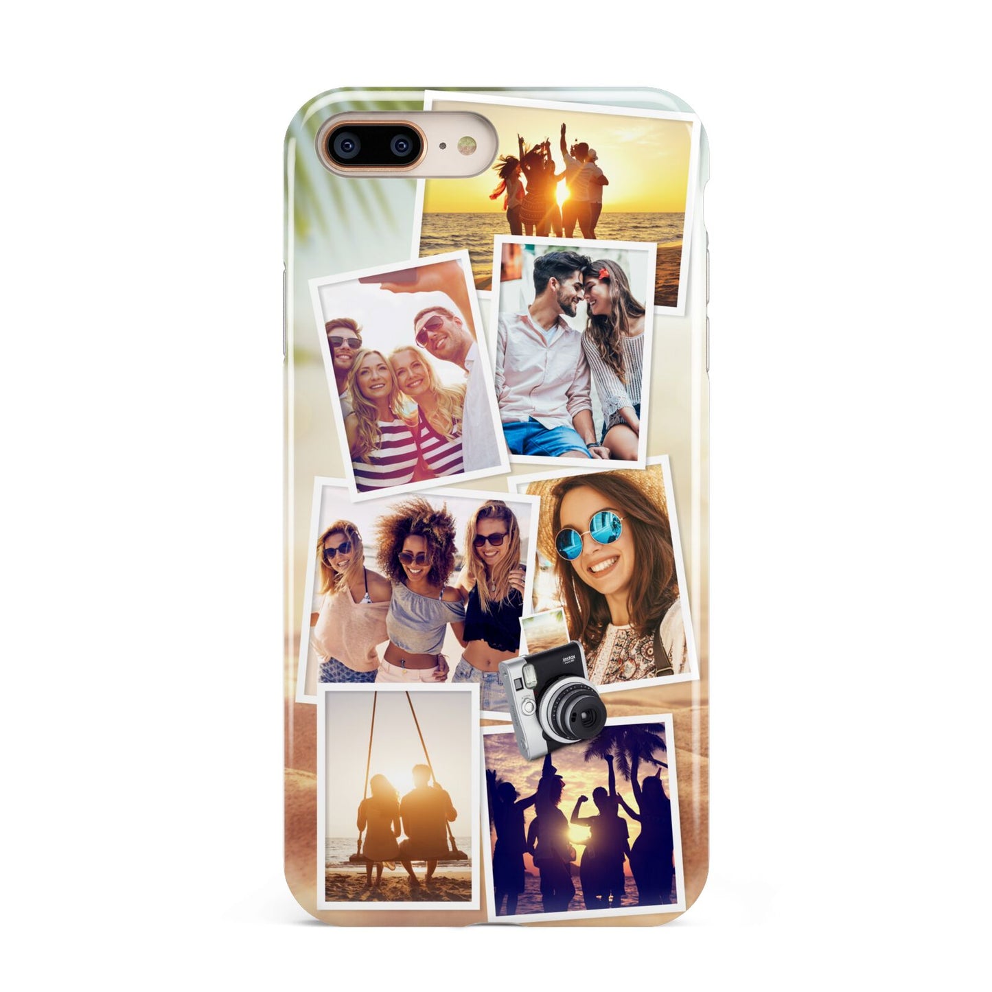 Personalised Summer Holiday Photos Apple iPhone 7 8 Plus 3D Tough Case