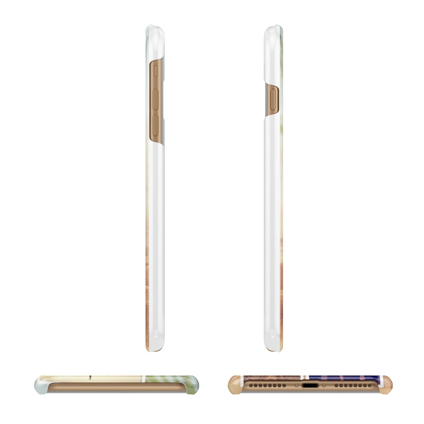 Personalised Summer Holiday Photos Apple iPhone 7 Plus 3D Wrap Snap Case Angled Images