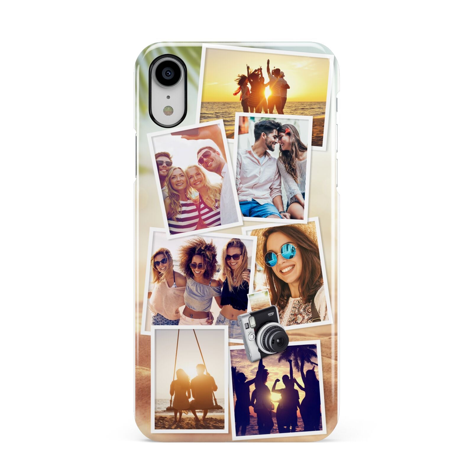 Personalised Summer Holiday Photos Apple iPhone XR White 3D Snap Case