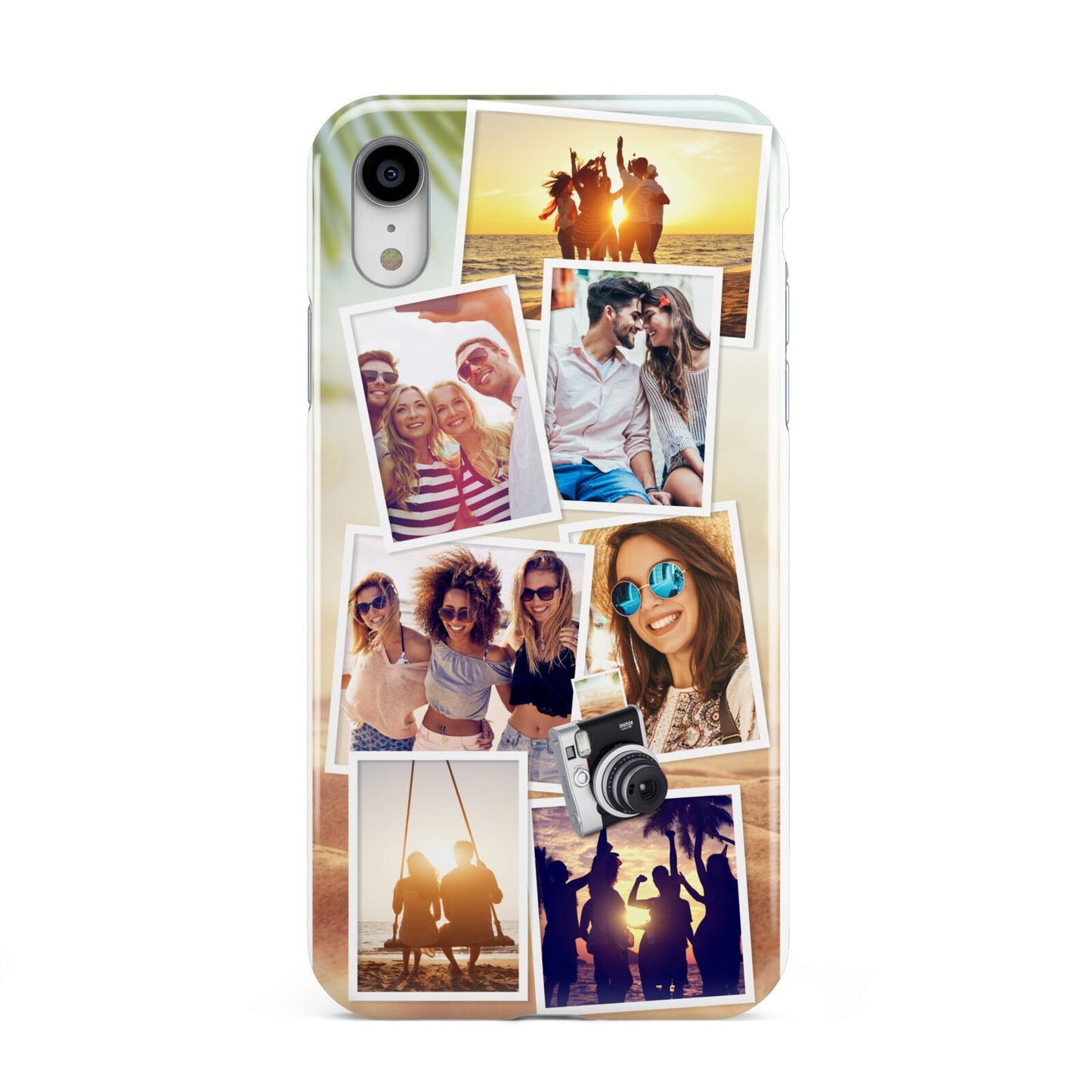 Personalised Summer Holiday Photos Apple iPhone XR White 3D Tough Case