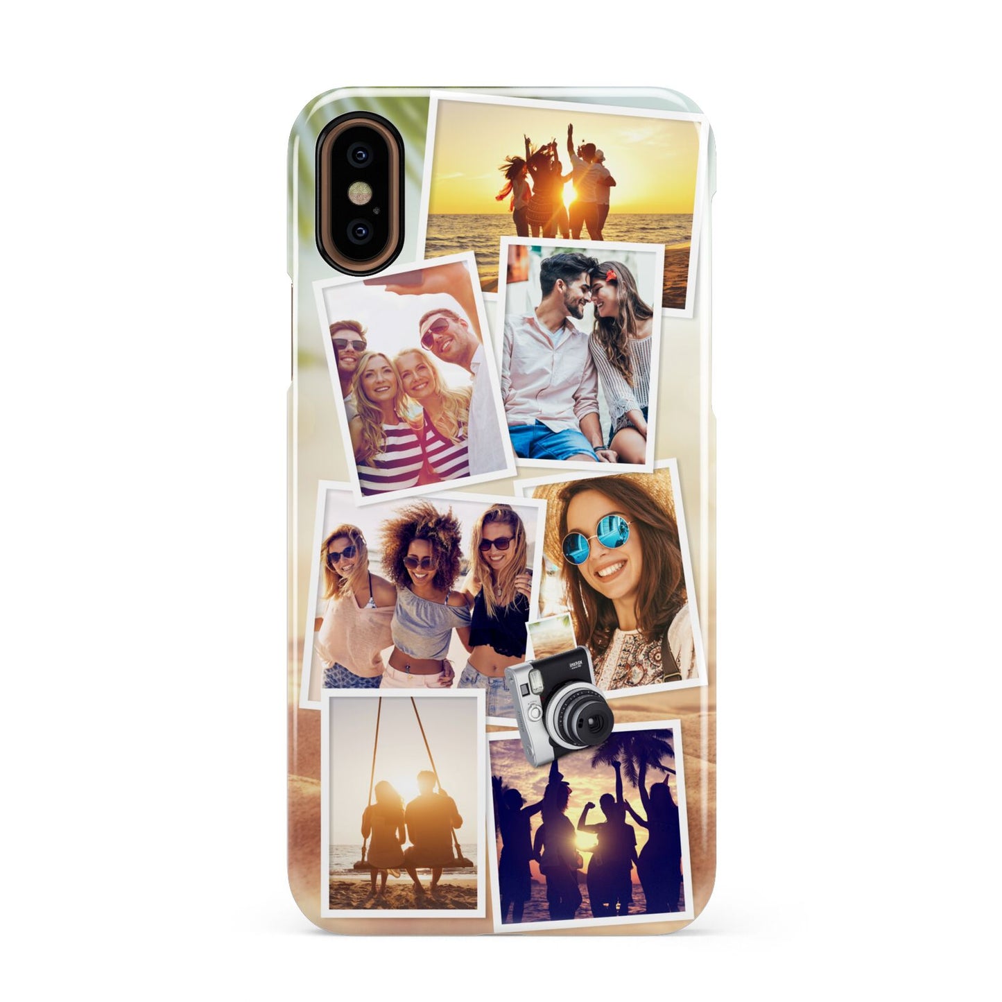 Personalised Summer Holiday Photos Apple iPhone XS 3D Snap Case