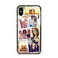 Personalised Summer Holiday Photos Apple iPhone Xs Impact Case Black Edge on Black Phone