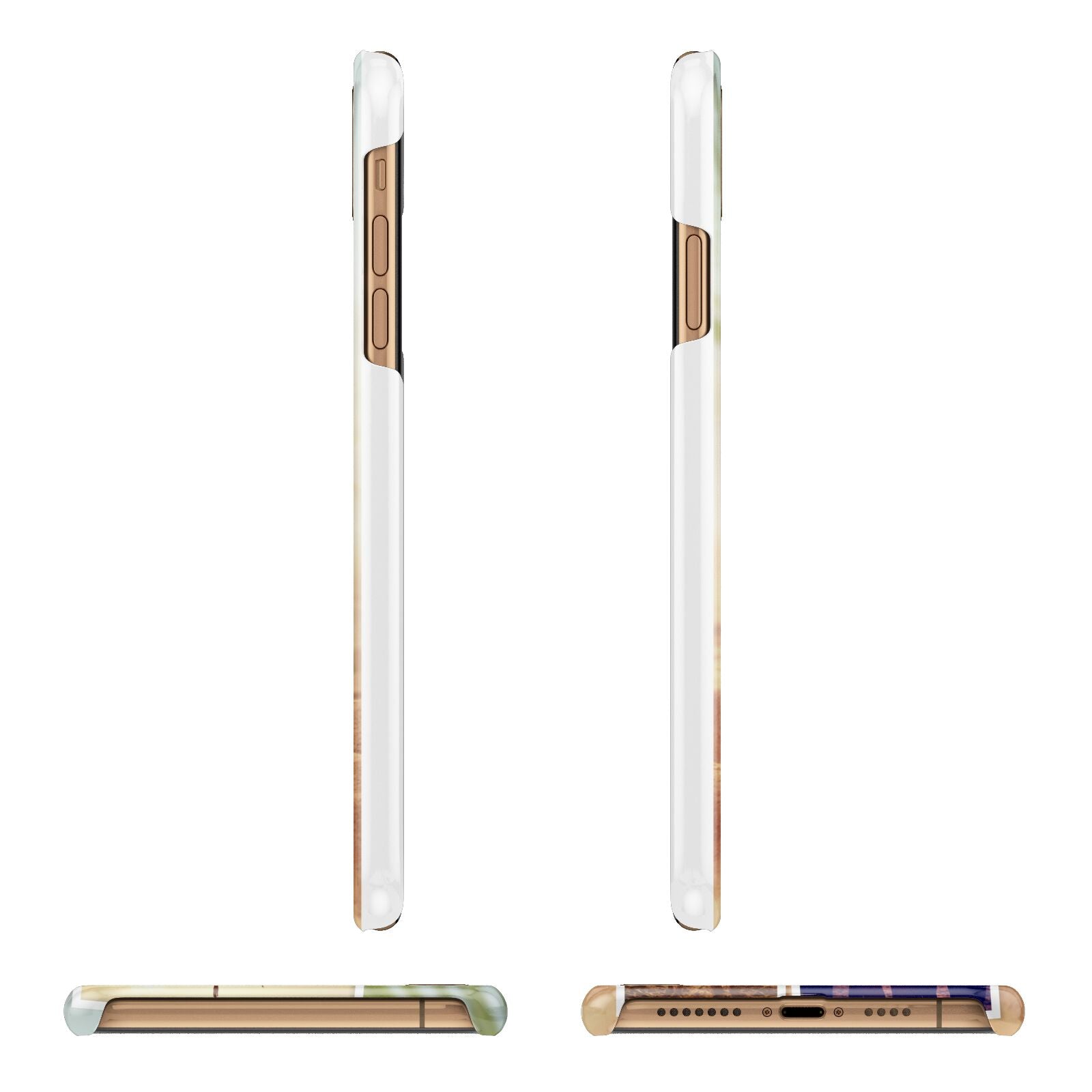 Personalised Summer Holiday Photos Apple iPhone Xs Max 3D Wrap Snap Case Angled Images