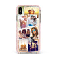 Personalised Summer Holiday Photos Apple iPhone Xs Max Impact Case Pink Edge on Gold Phone