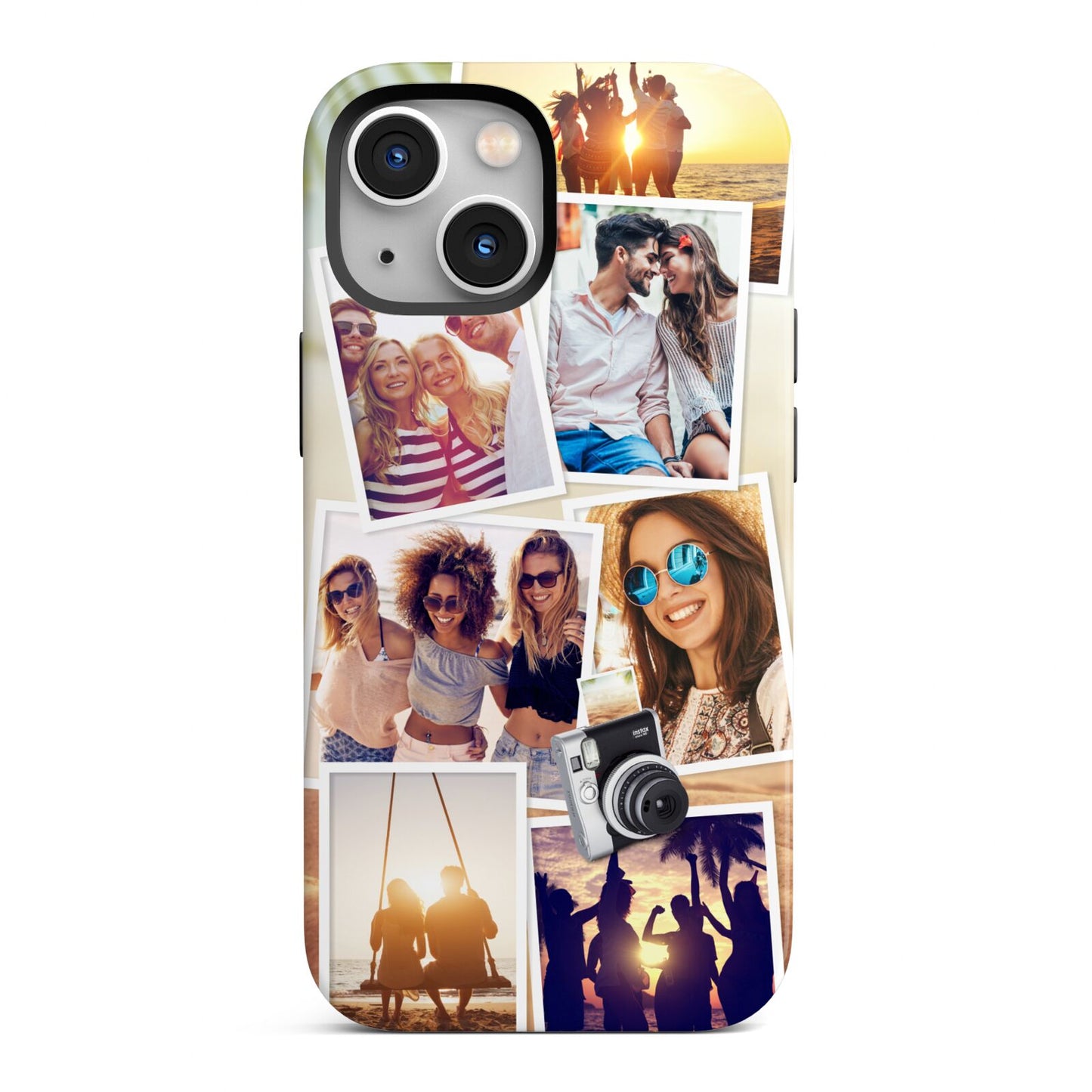 Personalised Summer Holiday Photos iPhone 13 Mini Full Wrap 3D Tough Case