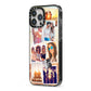 Personalised Summer Holiday Photos iPhone 13 Pro Max Black Impact Case Side Angle on Silver phone