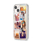 Personalised Summer Holiday Photos iPhone 14 Clear Tough Case Starlight Angled Image