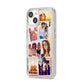 Personalised Summer Holiday Photos iPhone 14 Glitter Tough Case Starlight Angled Image