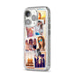 Personalised Summer Holiday Photos iPhone 14 Pro Glitter Tough Case Silver Angled Image