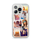 Personalised Summer Holiday Photos iPhone 14 Pro Glitter Tough Case Silver