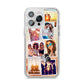 Personalised Summer Holiday Photos iPhone 14 Pro Max Clear Tough Case Silver